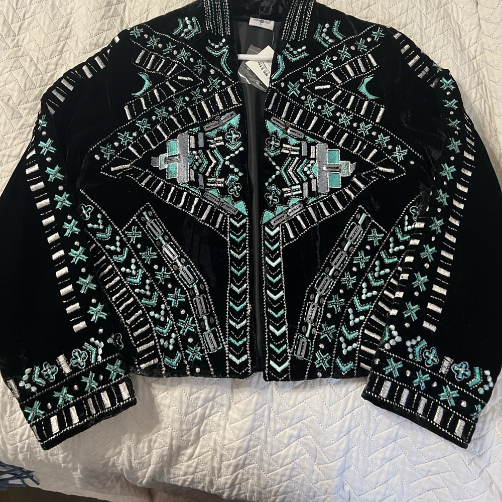 Crazy Train embellished jacket